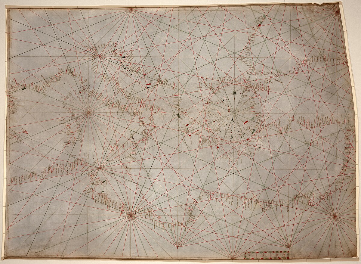 Portolan chart - Wiki Knights Errant Life